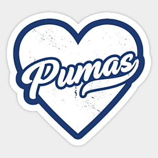 Vintage Pumas School Spirit // High School Football Mascot // Go Pumas Sticker